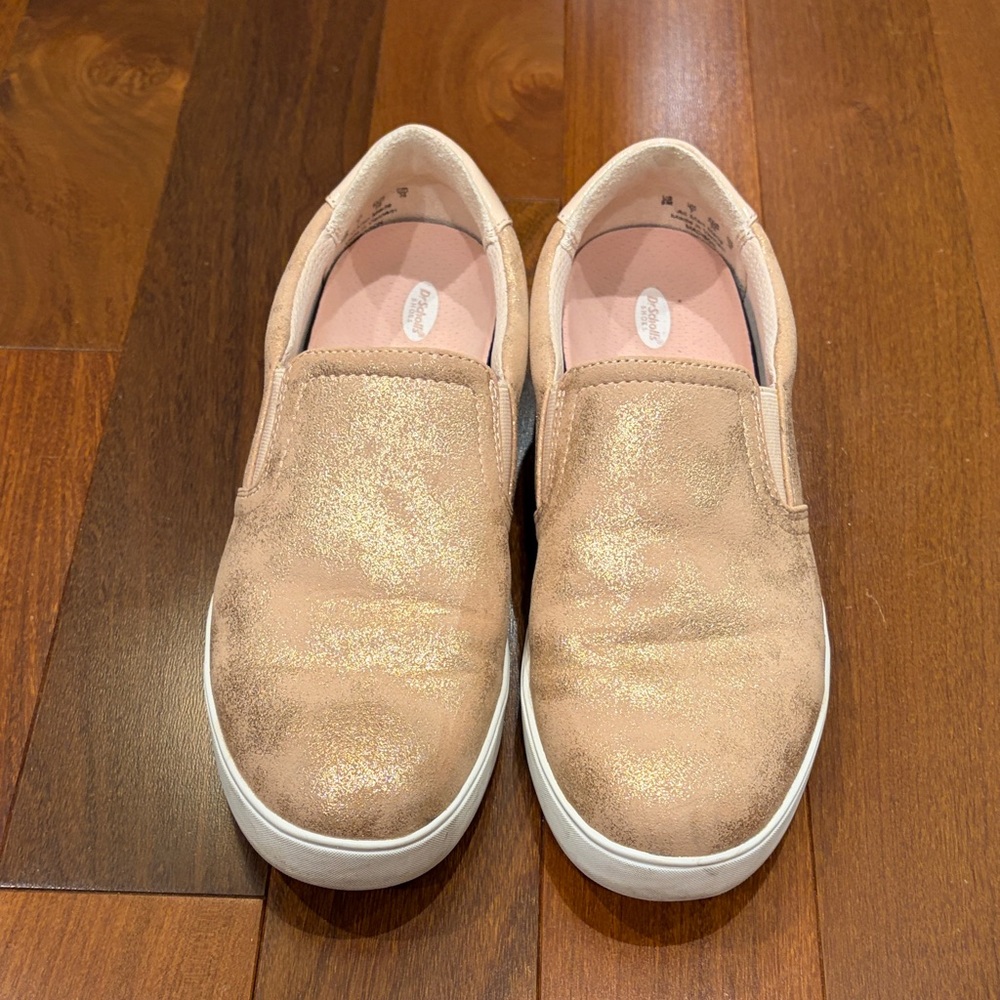 Dr Scholls BeFree rose gold slip on sneakers